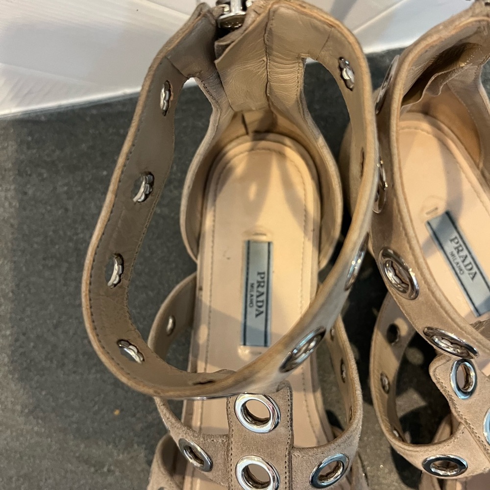 Prada Suede Gladiator Sandals - image 4